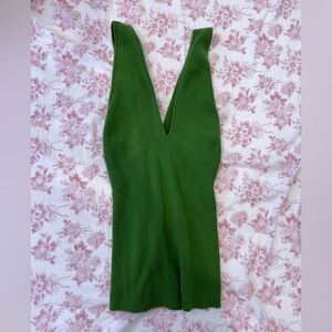 Banana Republic criss cross knit top